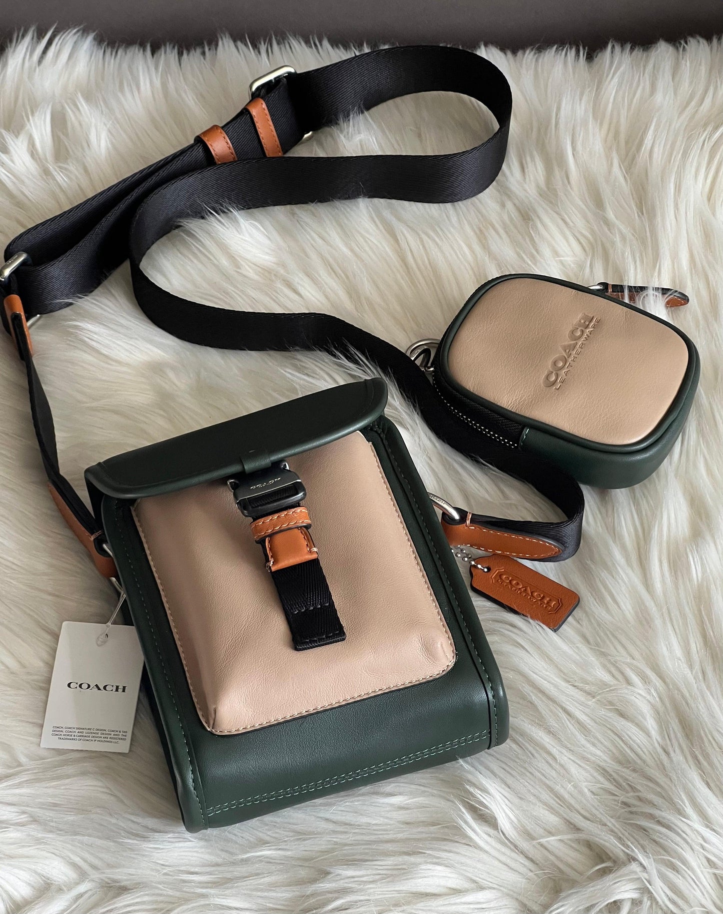 Coach Charter North/South Crossbody With Hybrid Pouch in Colorblock