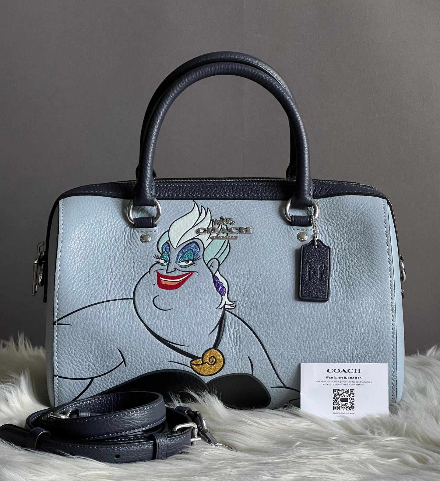 Disney X Coach Rowan Satchel with Ursula Motif