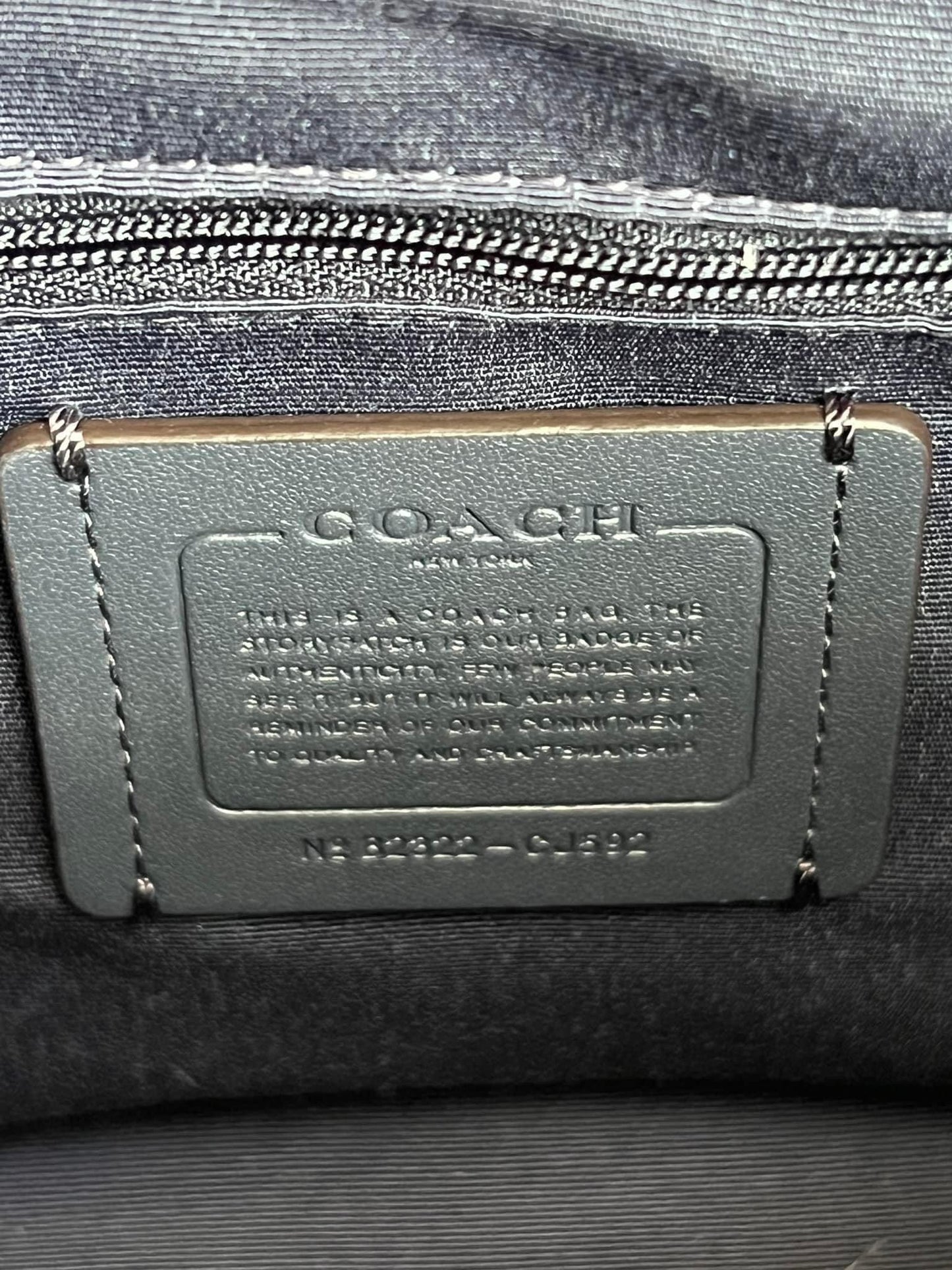 Coach Rowan Satchel with Signature Canvas Detail