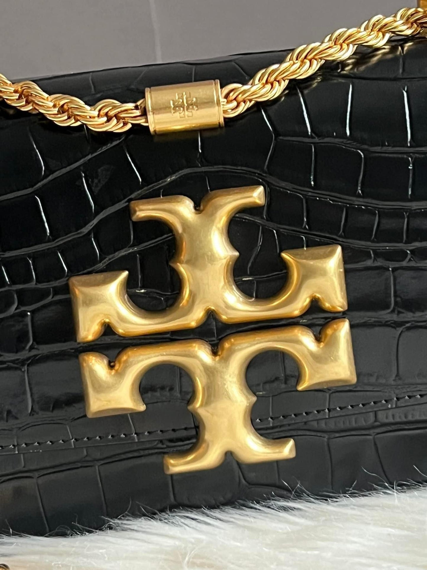 Tory Burch Eleanor Embossed Small Convertible Shoulder Bag