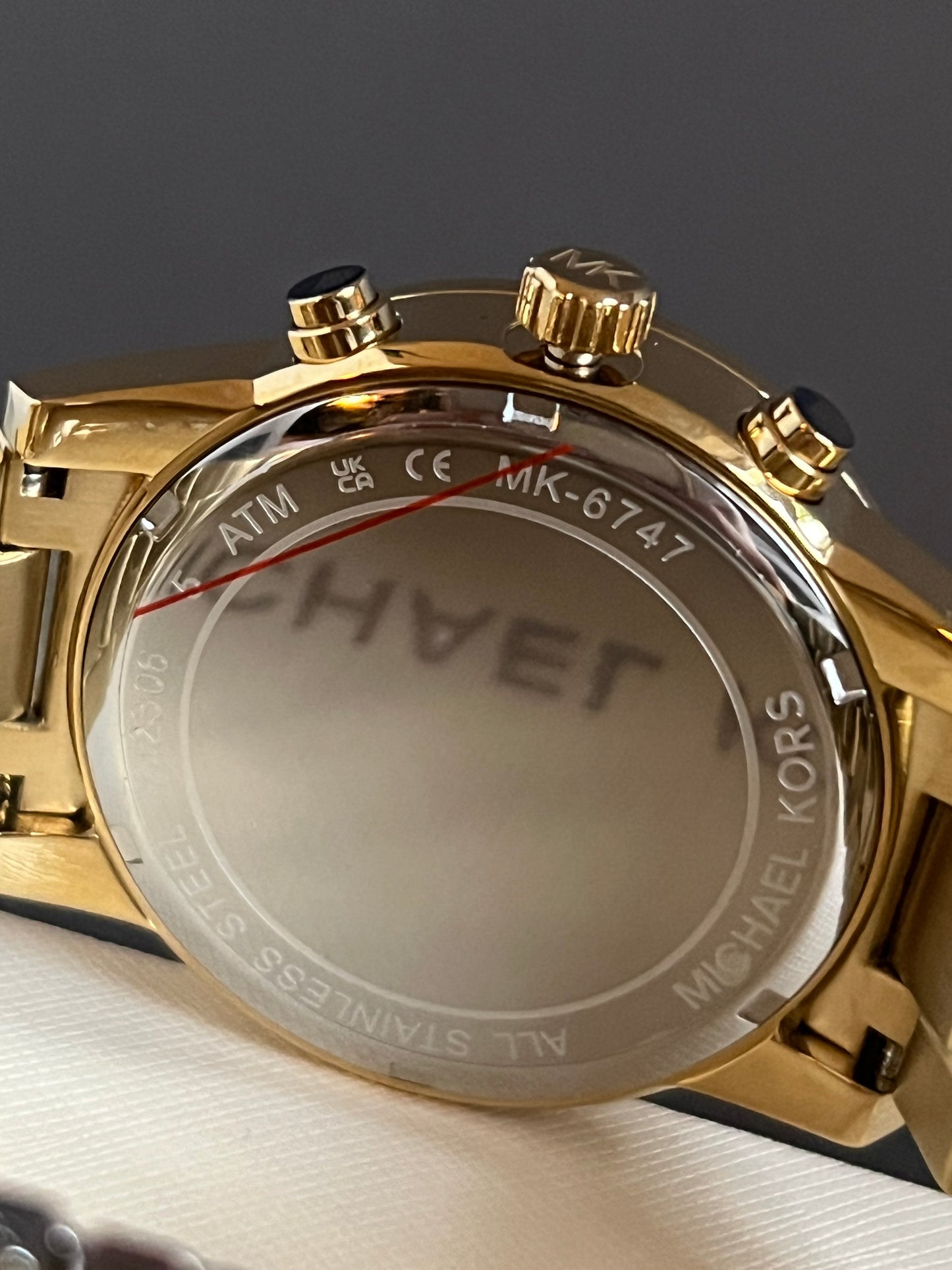 Michael Kors Women’s Ritz Pave Gold-Tone Watch