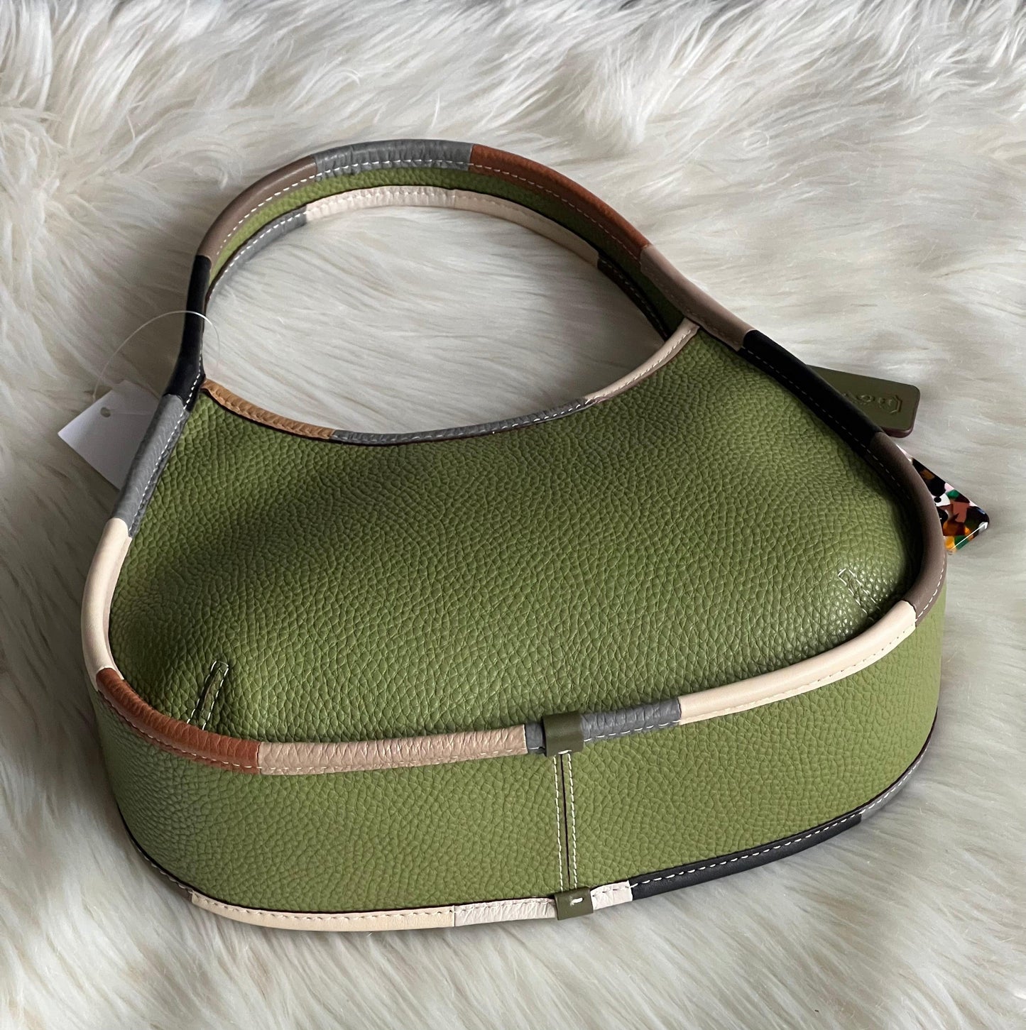 Coach Ergo Bag with Colorful Binding in Upcrafted Leather
