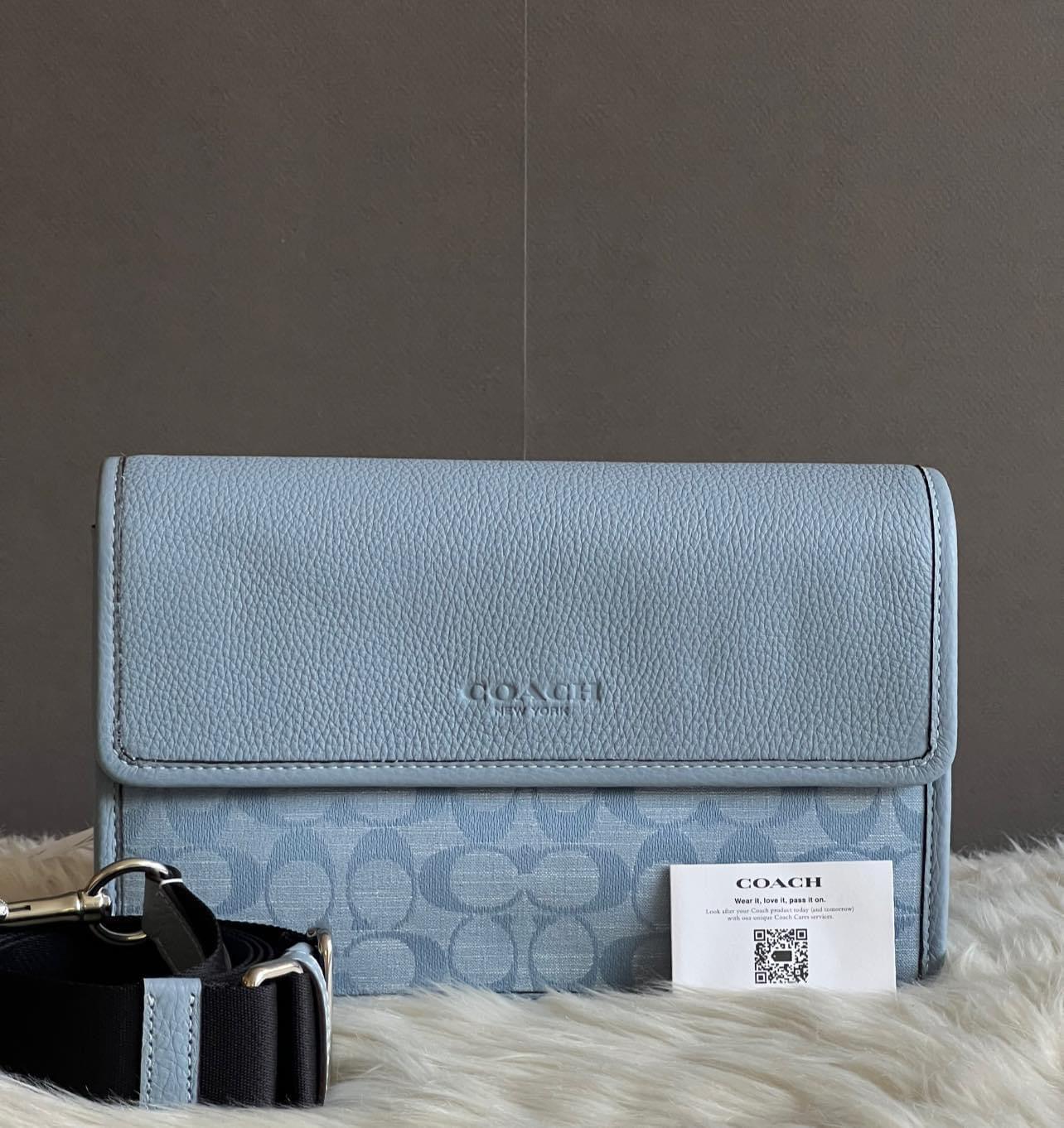 Coach Turner Flap Crossbody in Signature Chambray