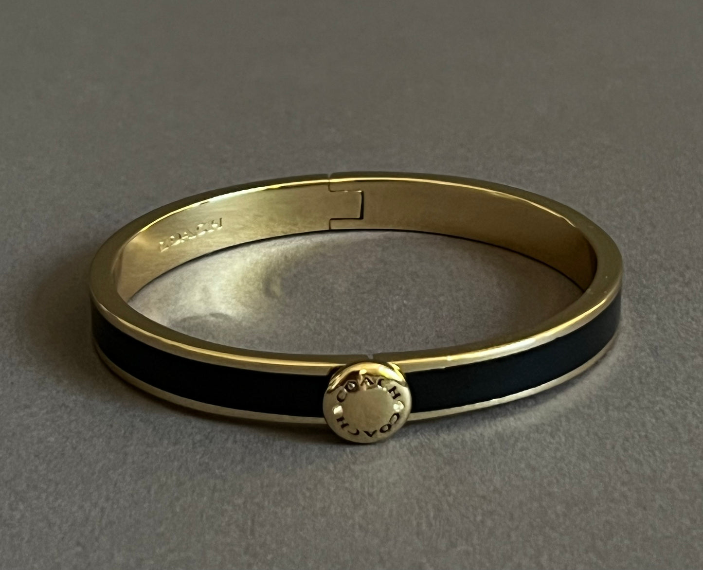 Coach Rivet Enamel Hinged Bangle