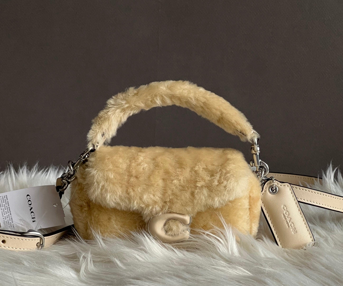 Coach Tabby 12 in Shearling