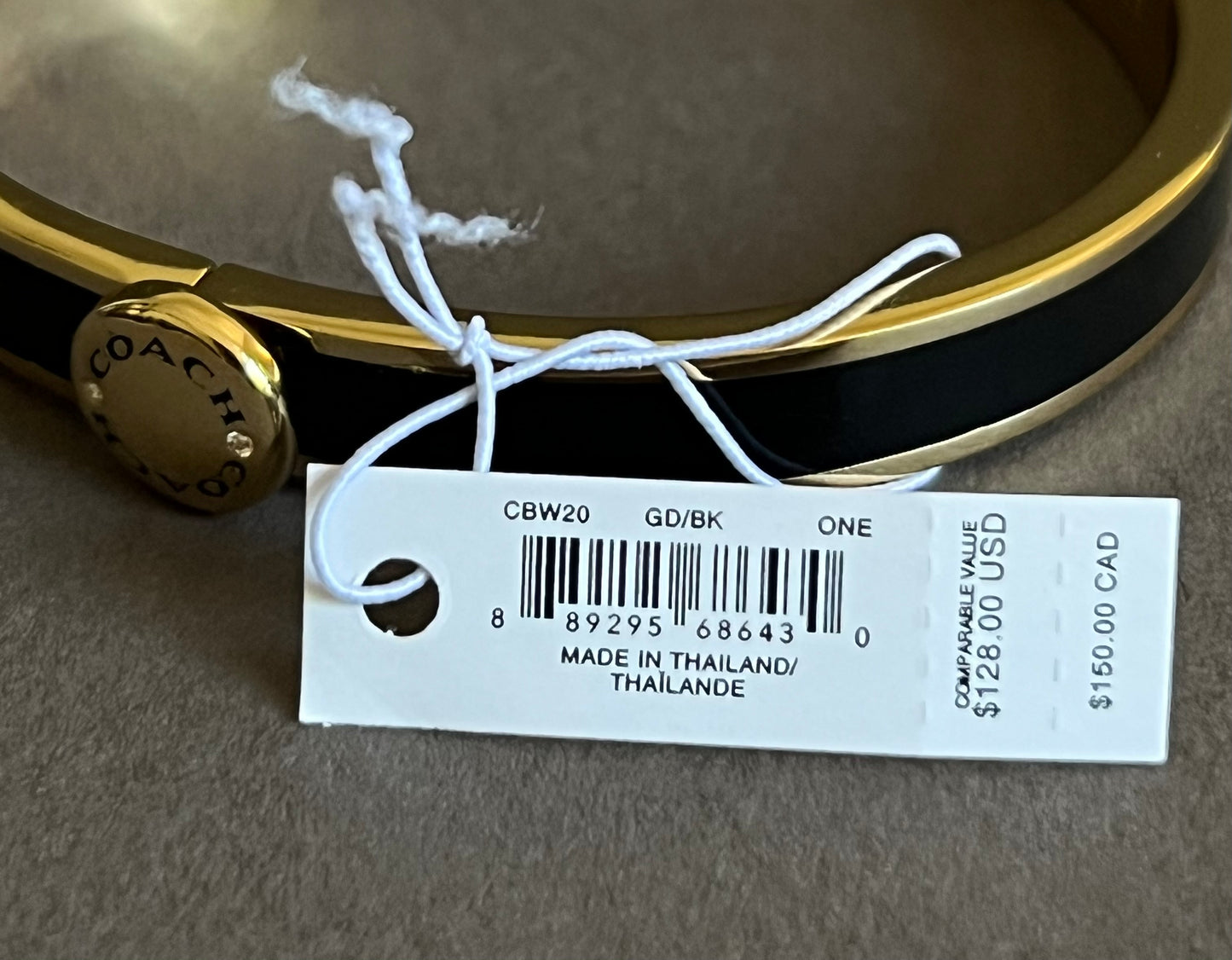 Coach Rivet Enamel Hinged Bangle
