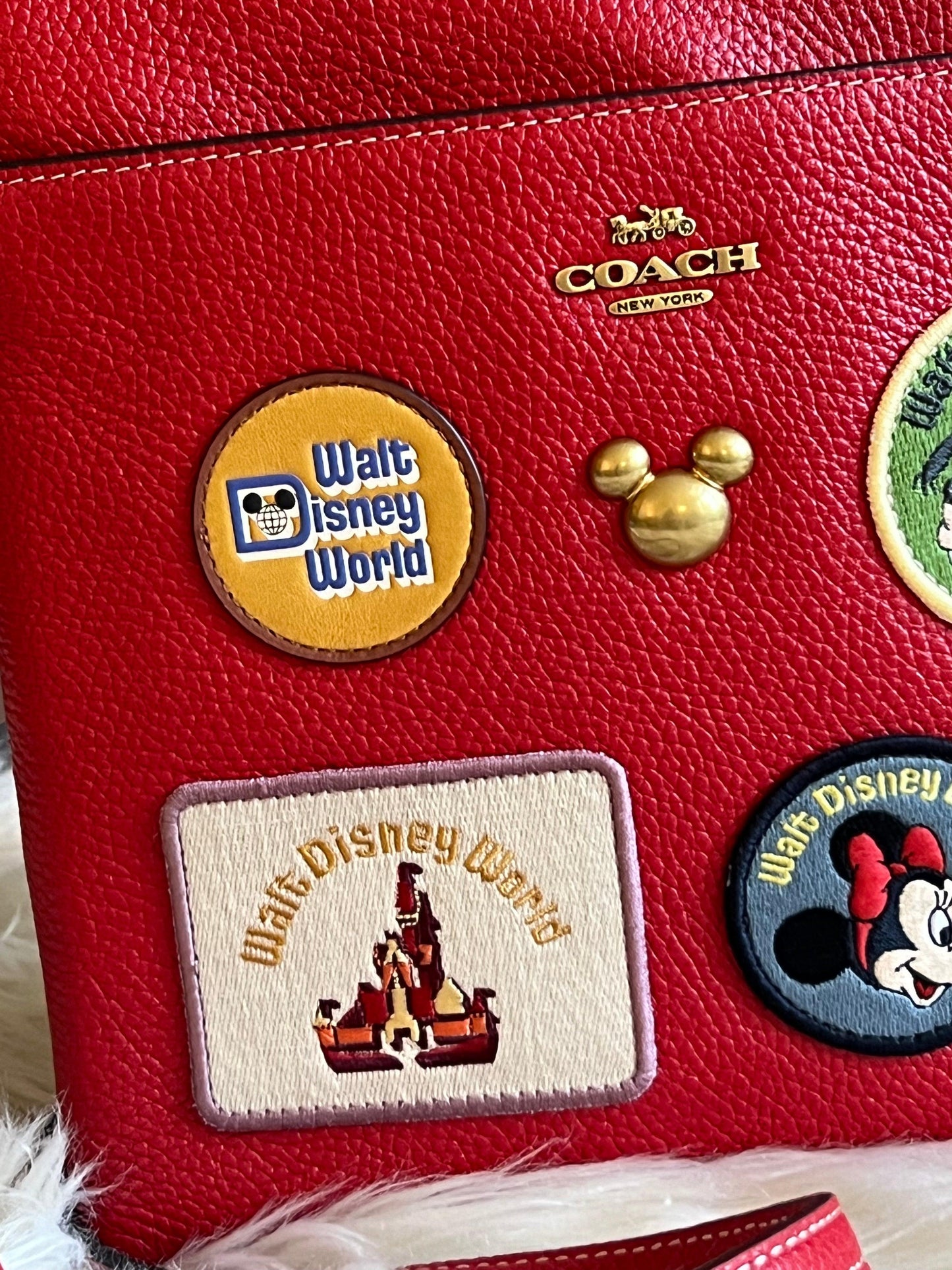 Disney X Coach Kitt Messenger Crossbody With Patches