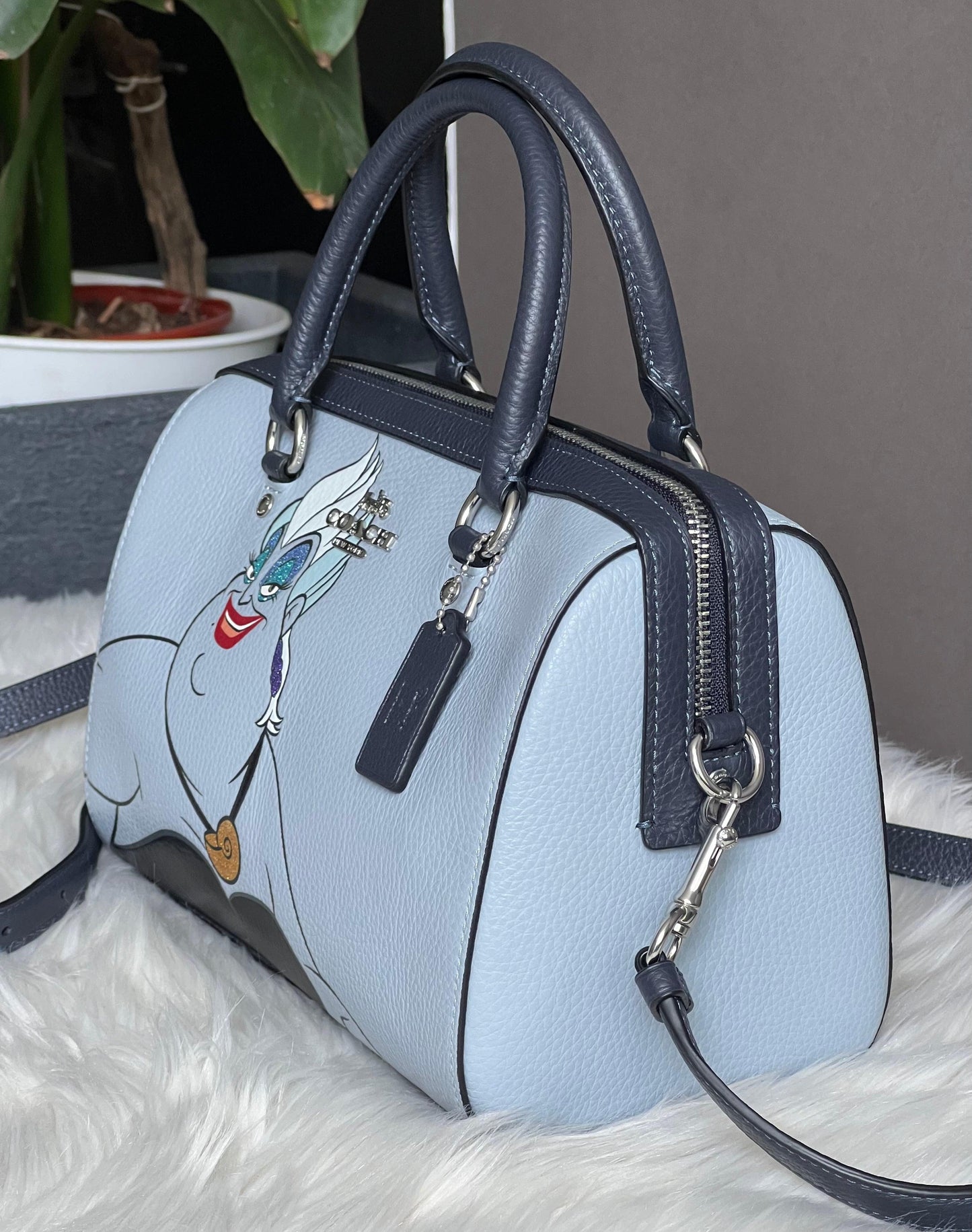 Disney X Coach Rowan Satchel with Ursula Motif