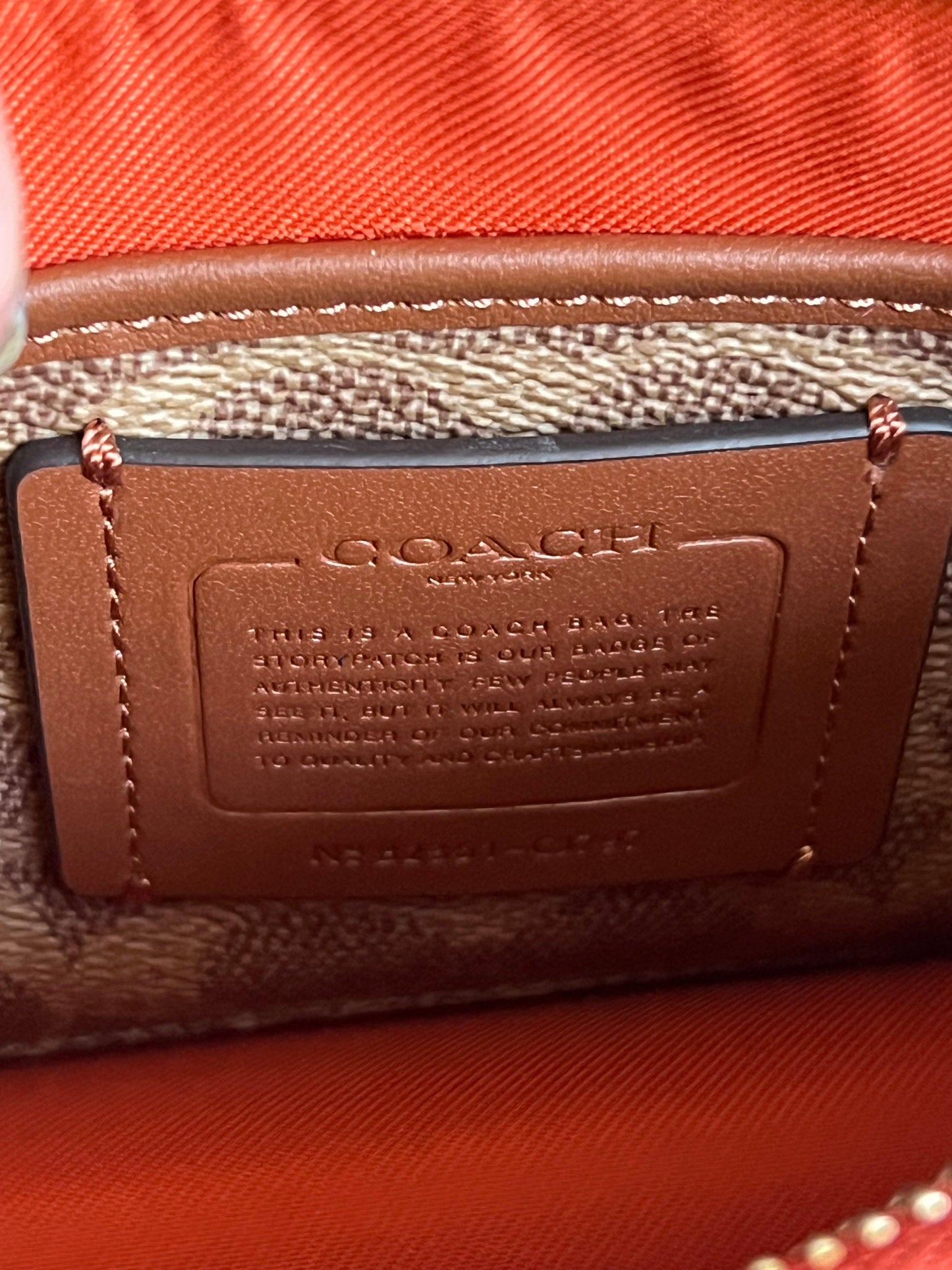 Coach Pouch Bag with Signature Canvas Detail