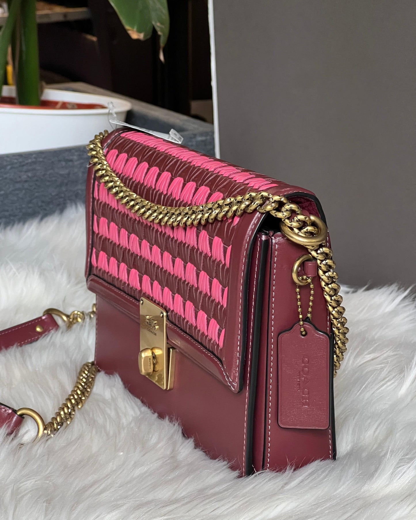 Coach Hutton Shoulder Bag with Quilting