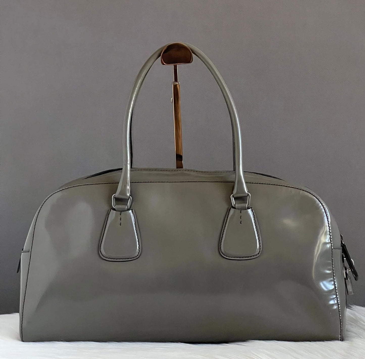 PRE-LOVED - Prada Spazzolato Leather Shoulder Bag