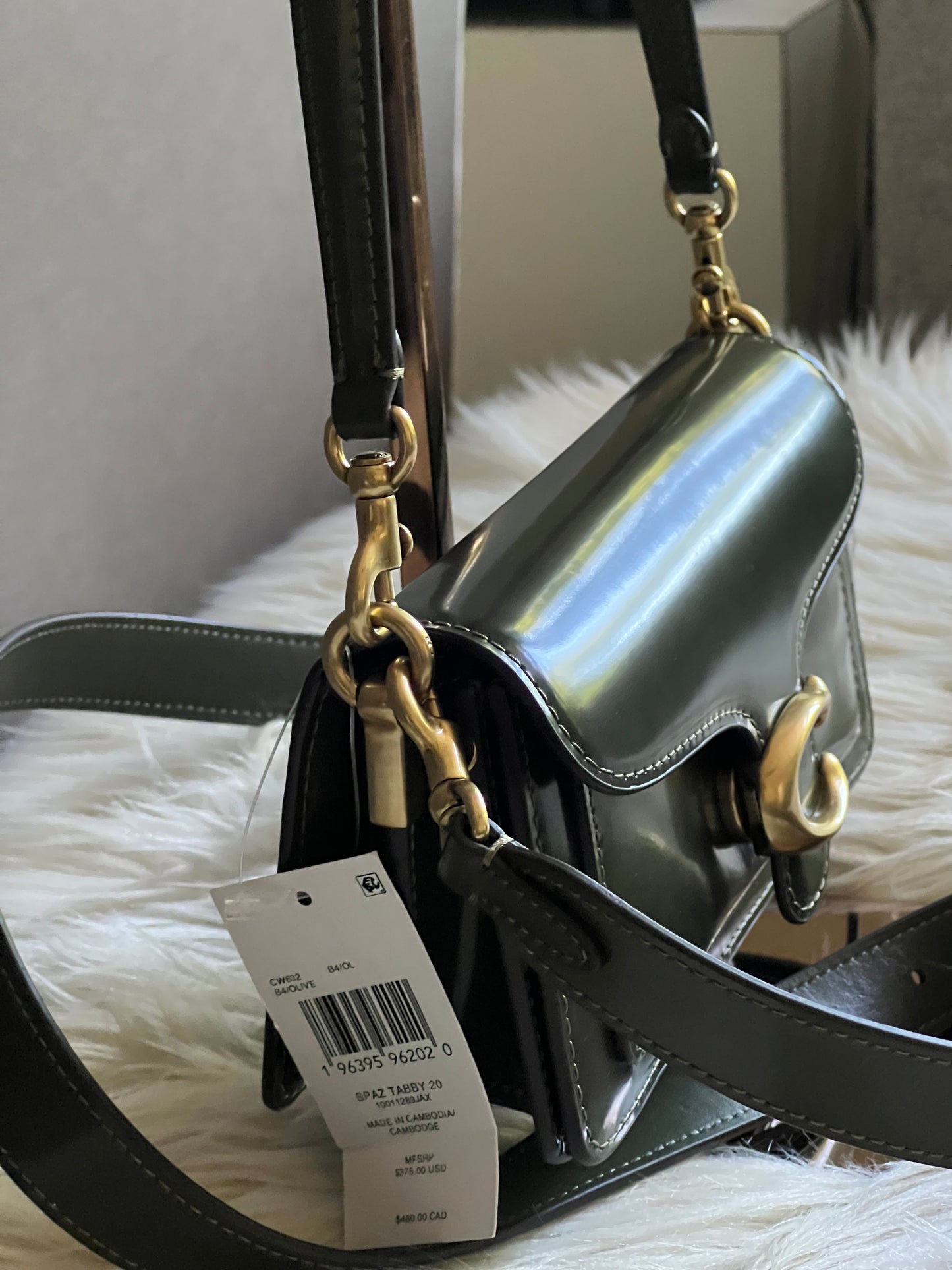 Coach Tabby Shoulder Bag 20 in Spazzolato Leather