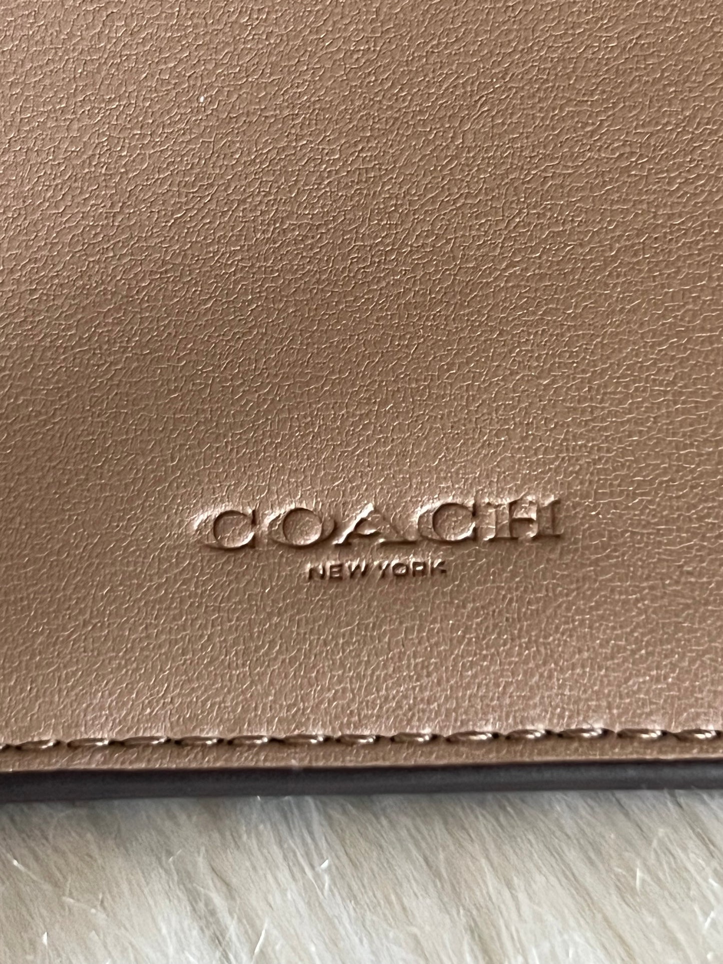 Coach Card Holder Wallet In Signature Canvas
