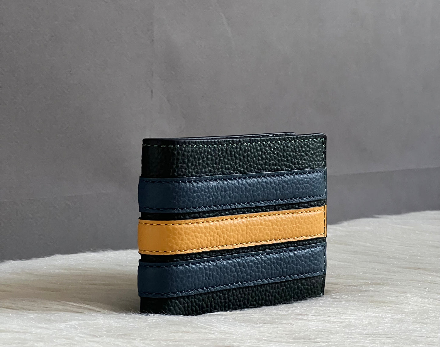 Coach Men’s Slim Billfold Wallet with Varsity Stripe