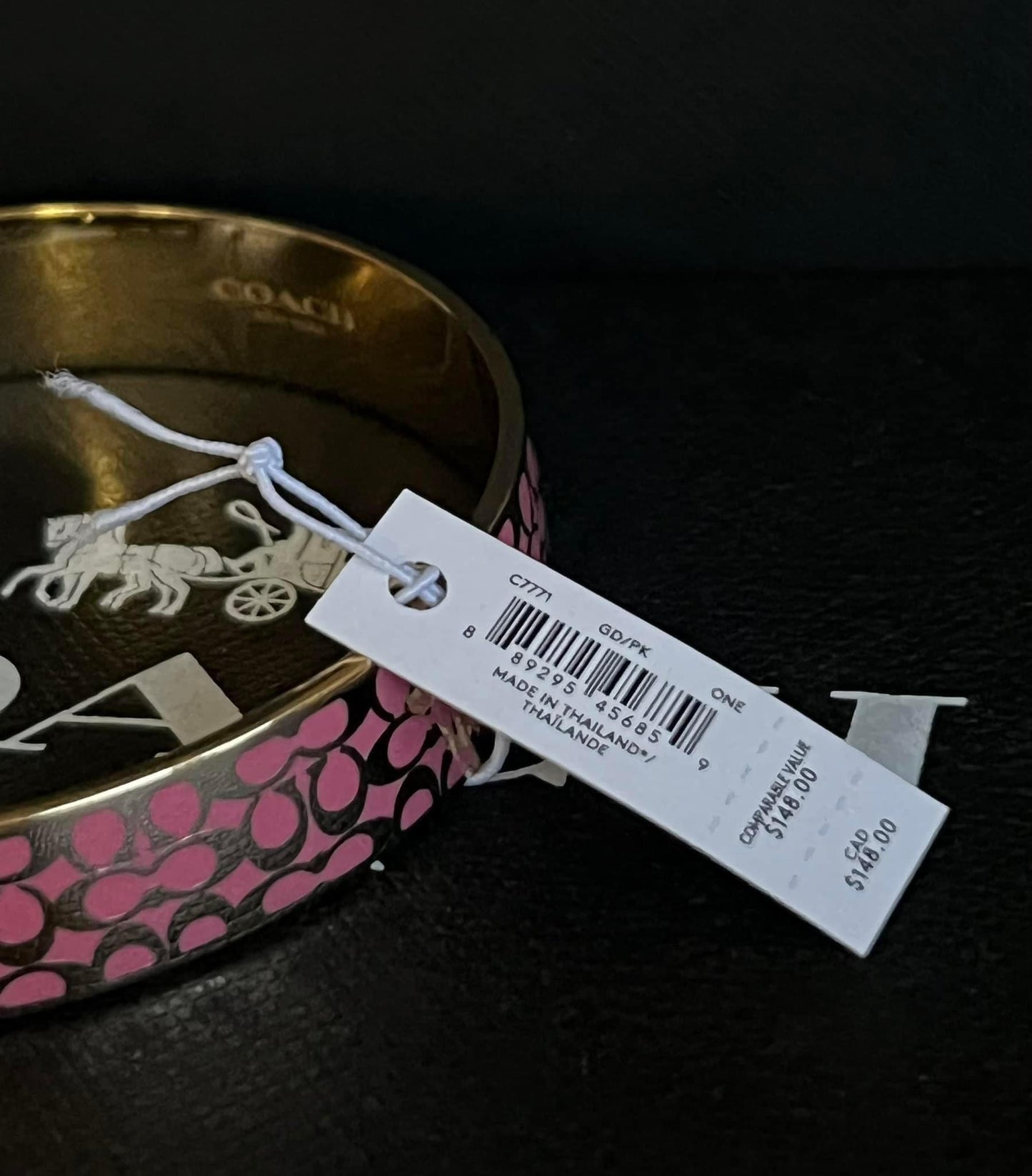 Coach Signature Bangle