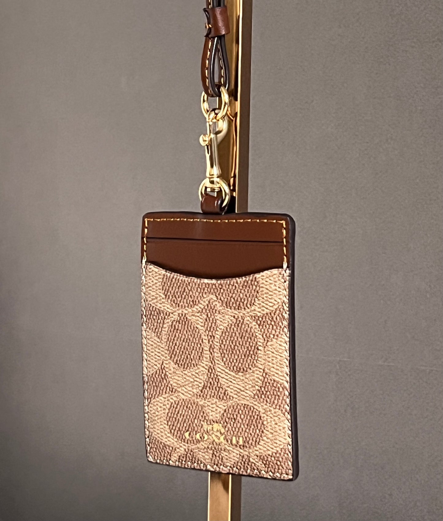 Coach ID Lanyard in Signature Canvas