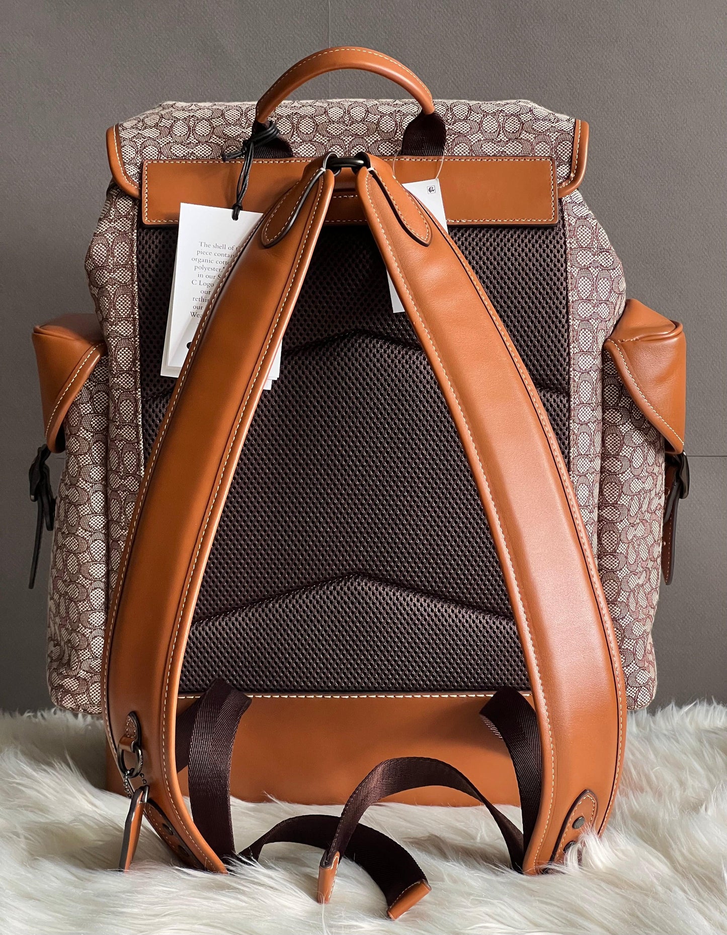 Coach Hitch Backpack in Micro Signature Jacquard