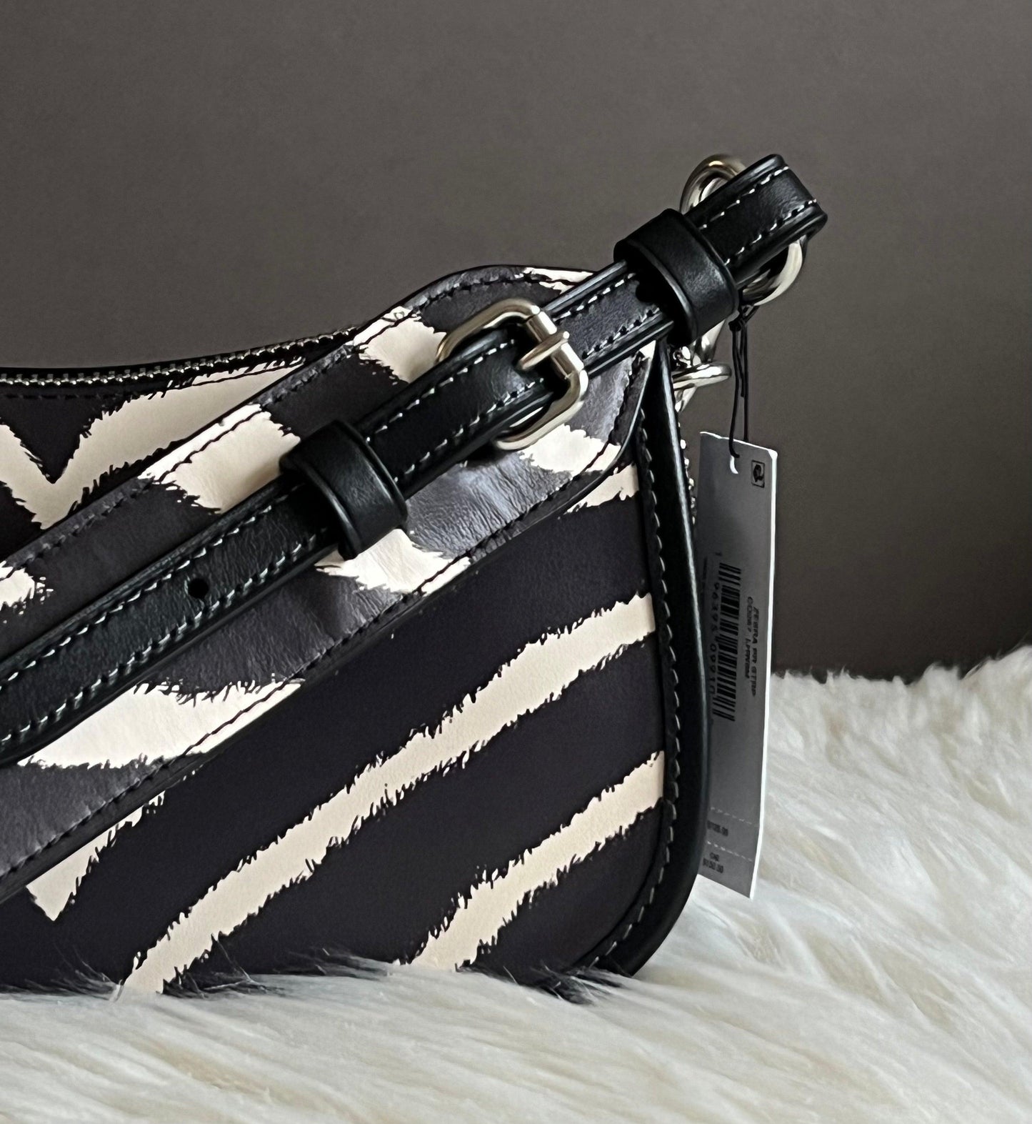 Coach Strap with Zebra Print
