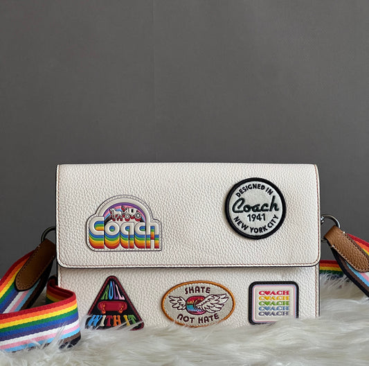 Coach Turner Flap Crossbody with Patches