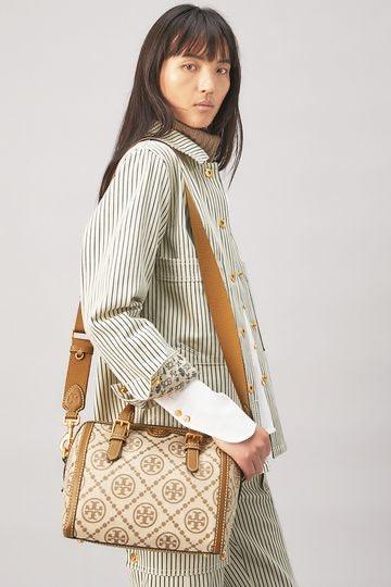 Tory Burch Monogram Jacquard Barrel Bag