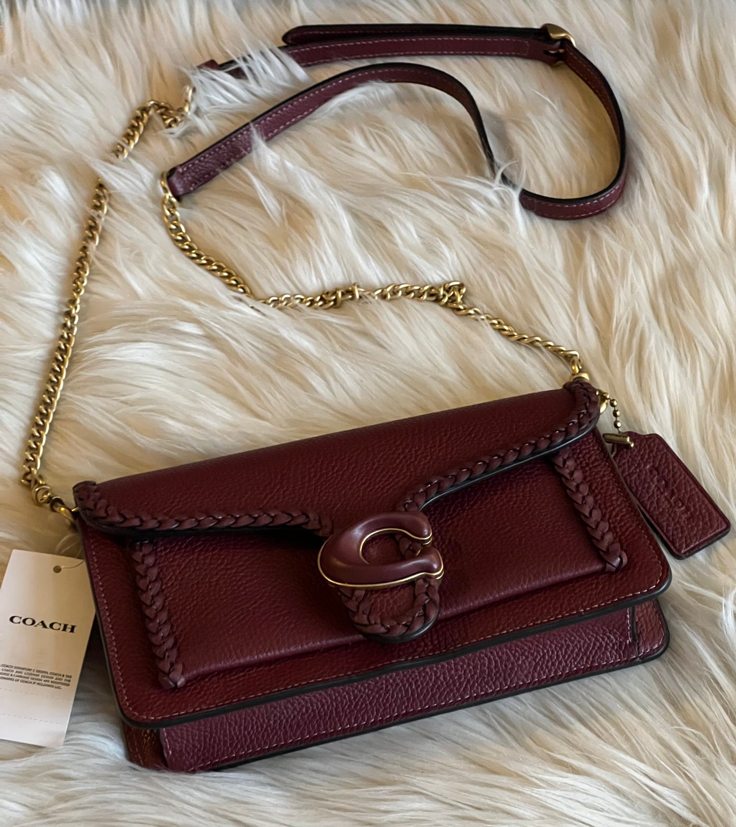 Coach Tabby Chain Clutch with Braid