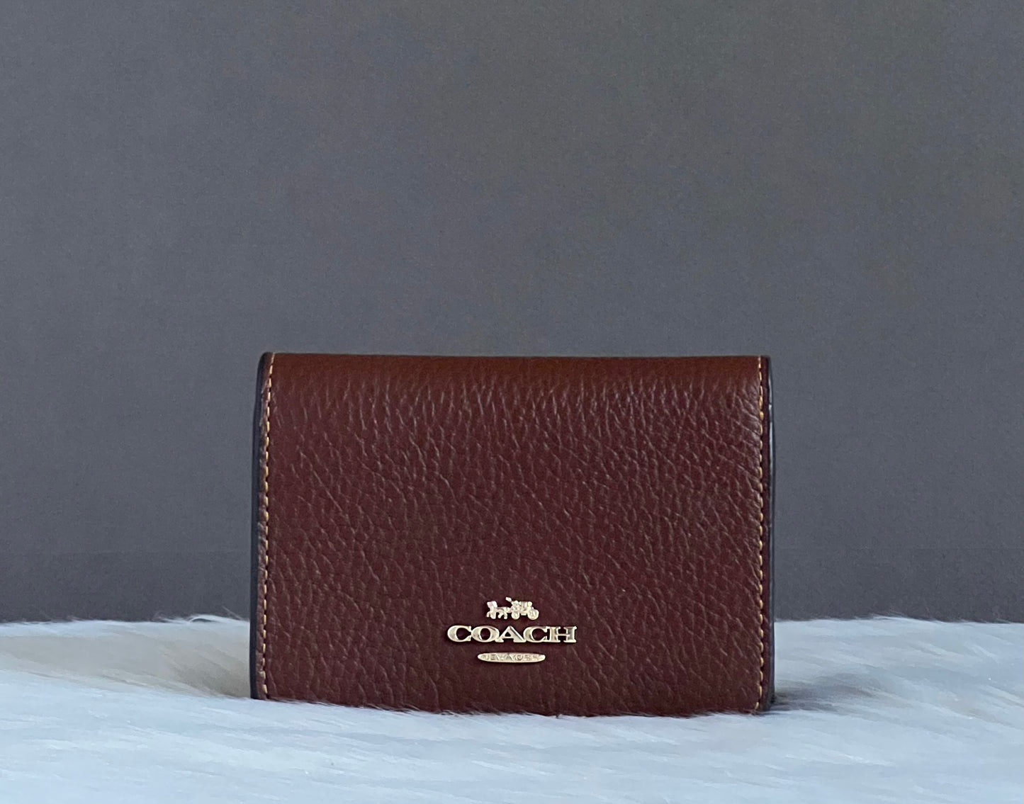 Coach Card Holder Wallet In Signature Canvas