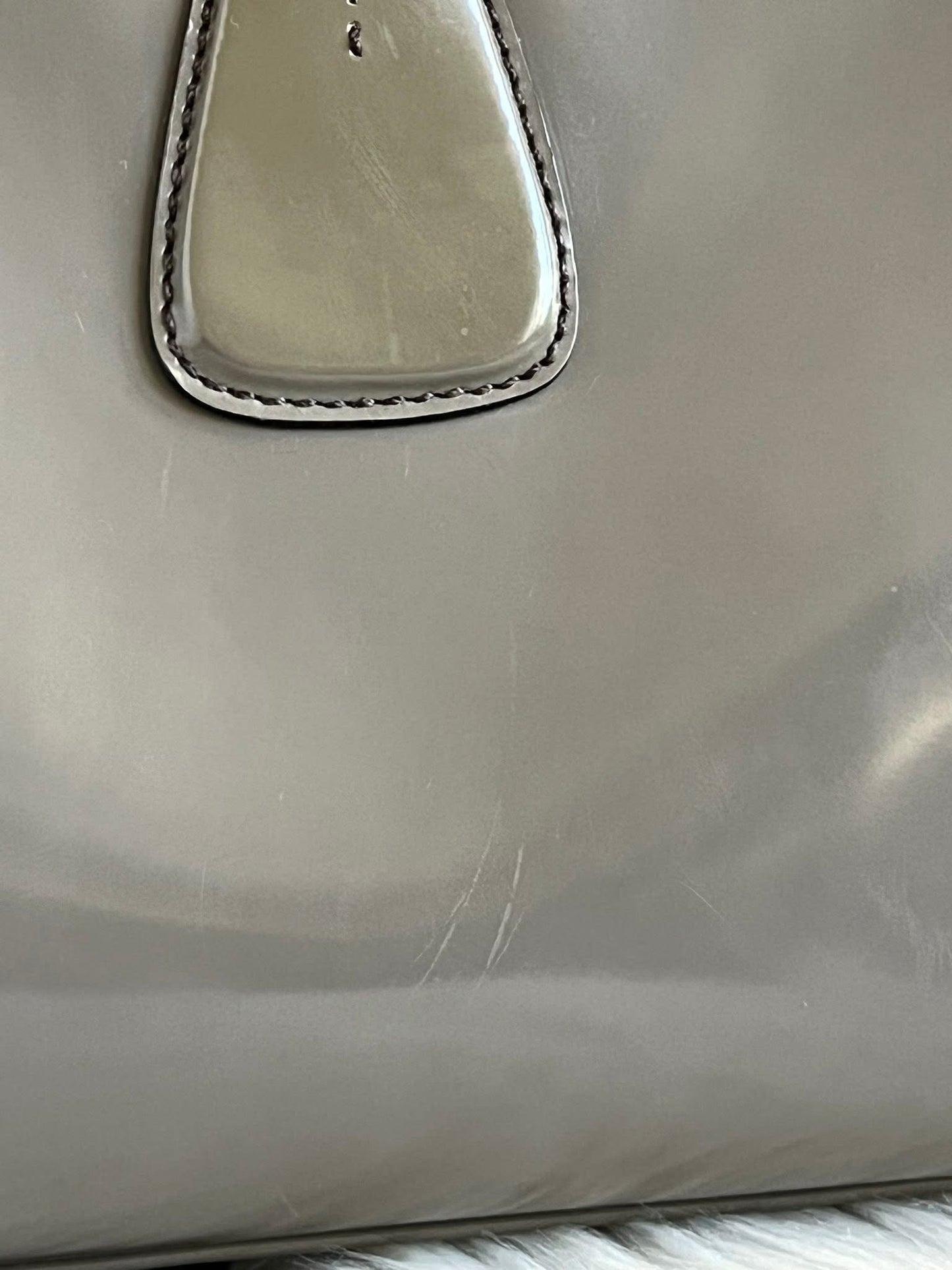 PRE-LOVED - Prada Spazzolato Leather Shoulder Bag