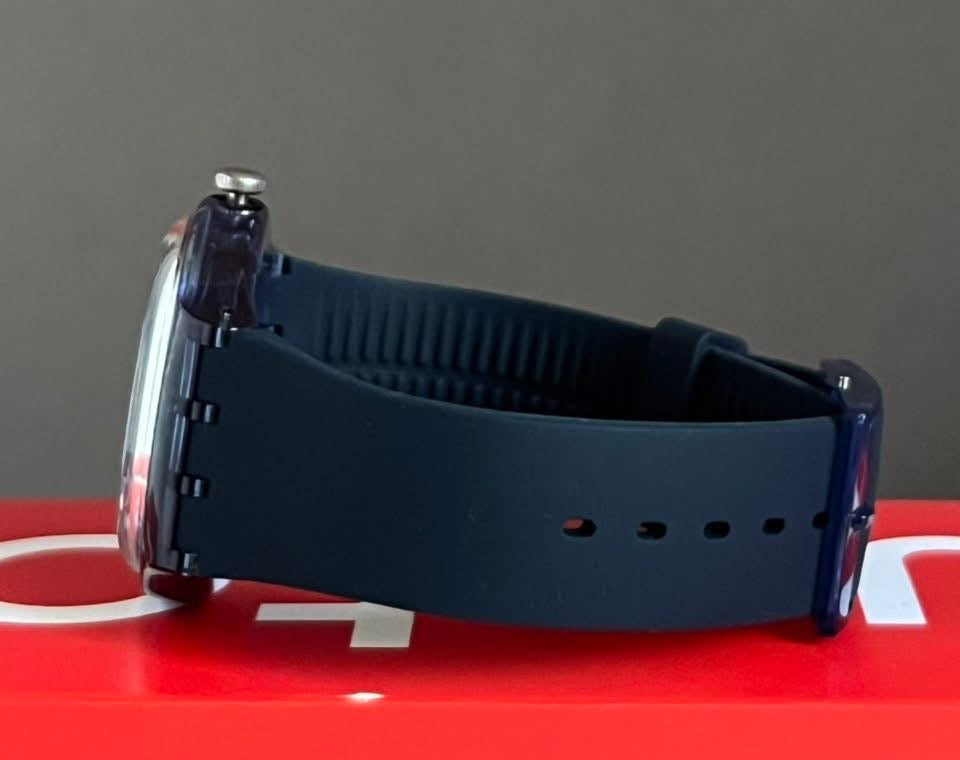 Swatch Blue Pillow Watch