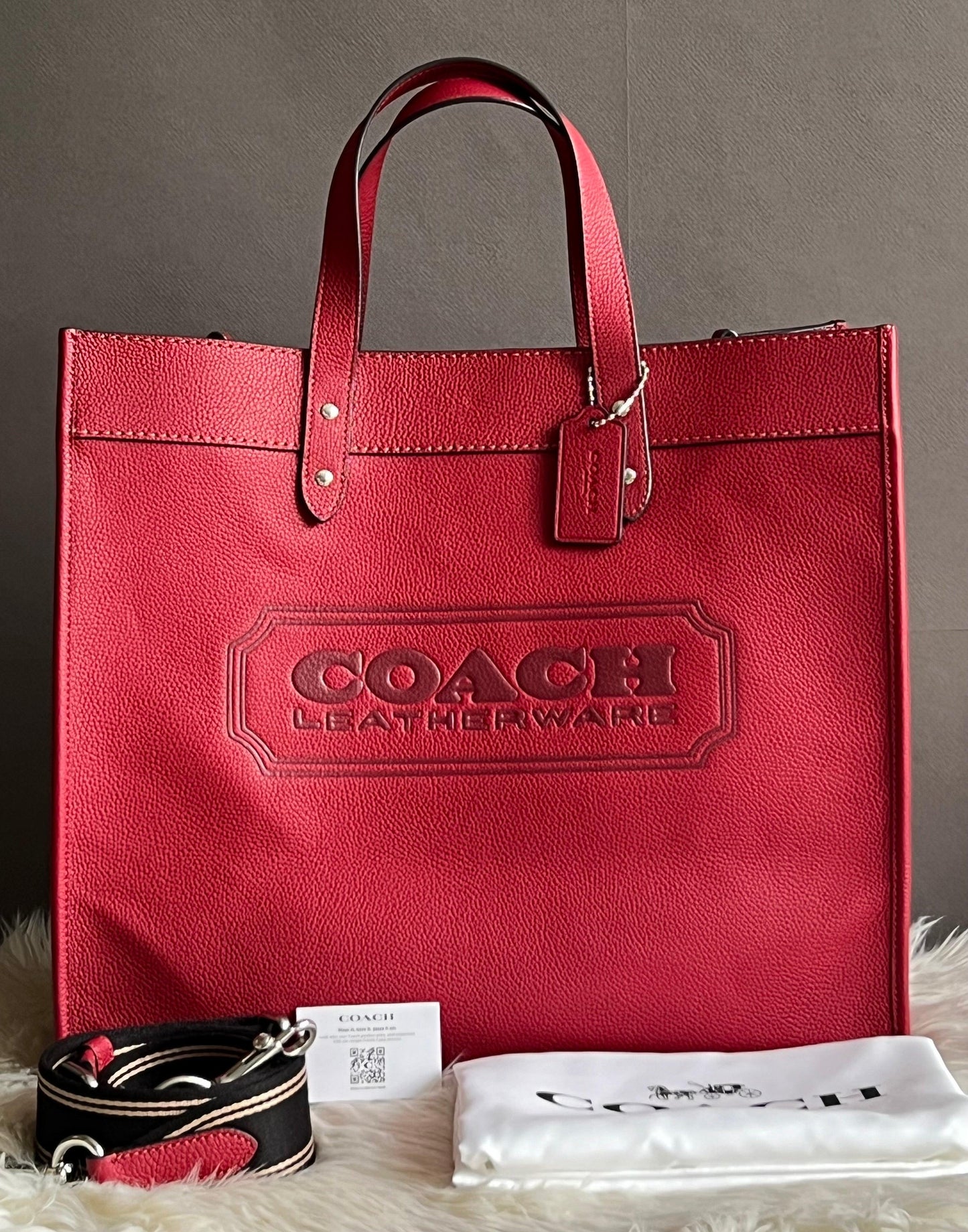 Coach Field Tote 40 with Coach Badge
