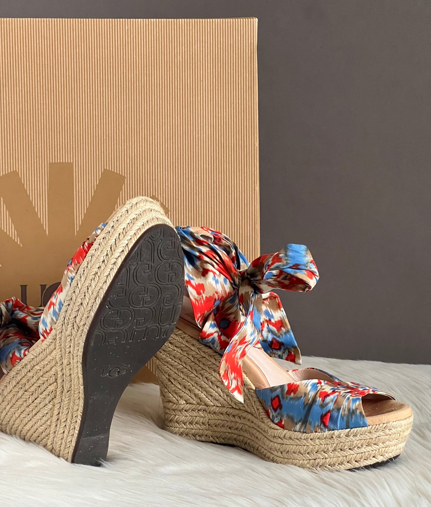 UGG Lucianna Platform Wedge Sandals