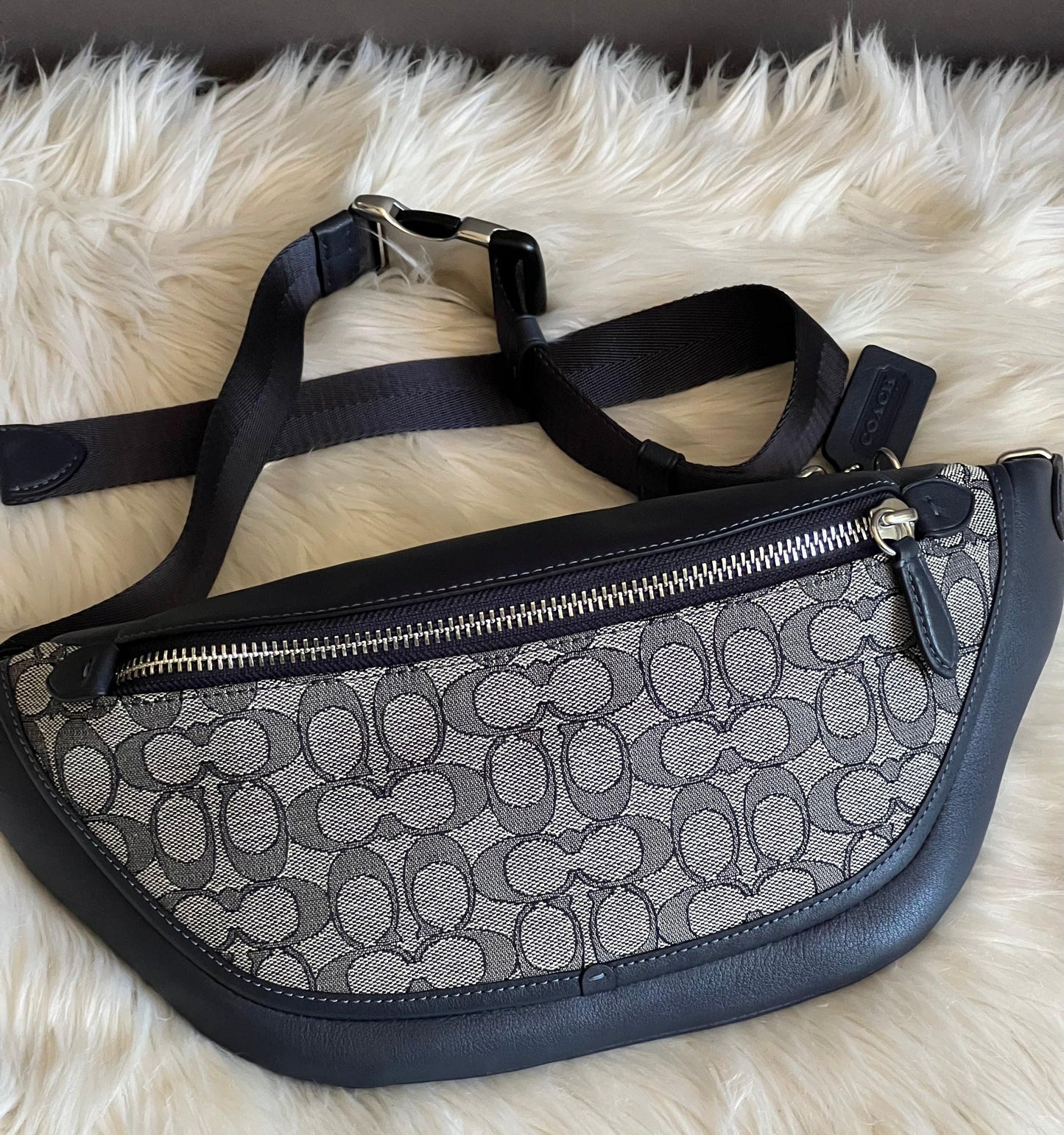 Coach League Belt Bag in Signature Jacquard