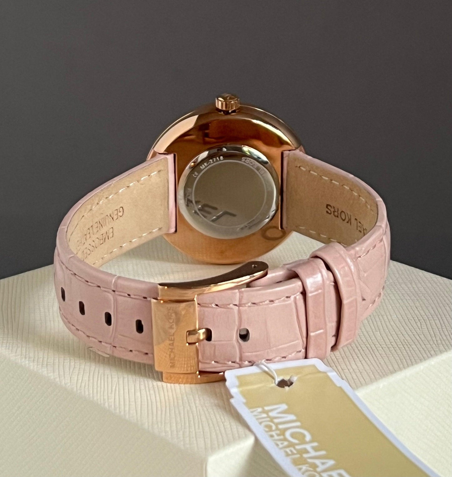 Michael Kors Women’s Courtney Crystal Rose-Gold Dial Watch