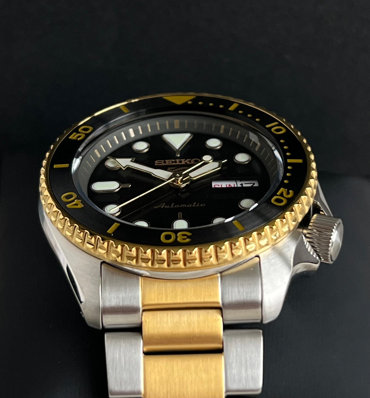 Seiko Men’s 5 Sports Automatic Two Tone Watch