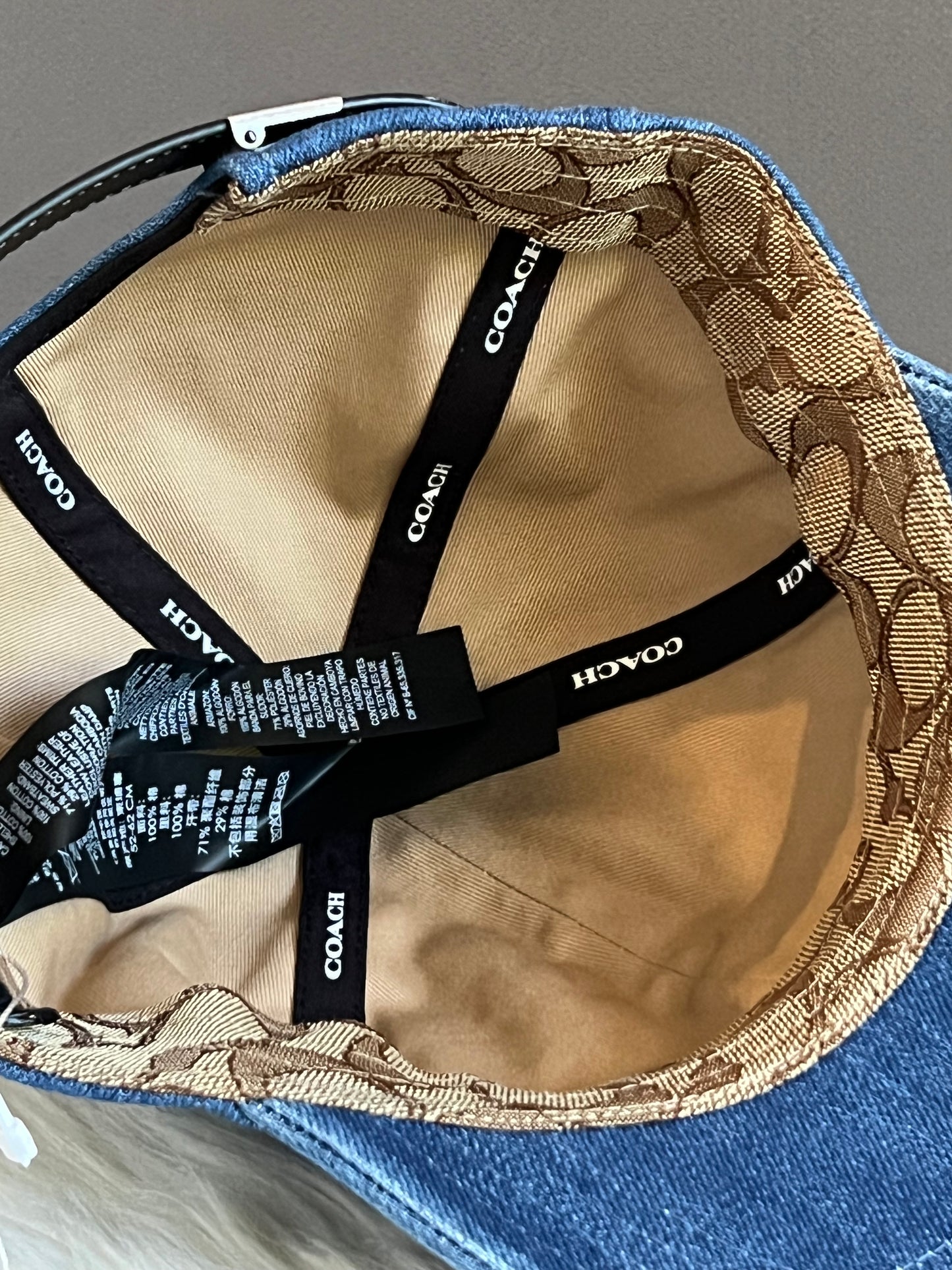 Coach Denim Baseball Hat
