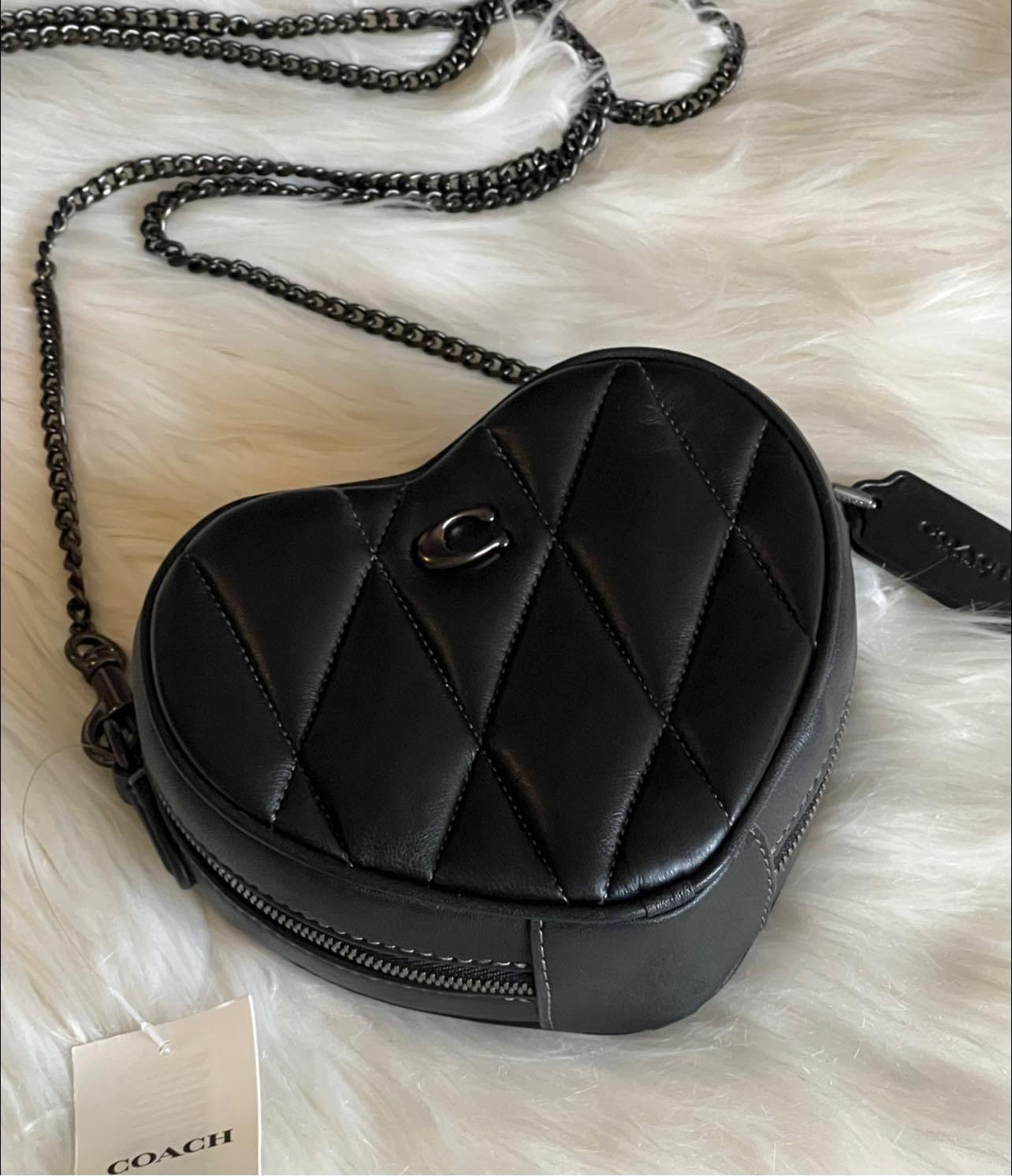 Coach Heart Crossbody 14 with Pillow Quilting
