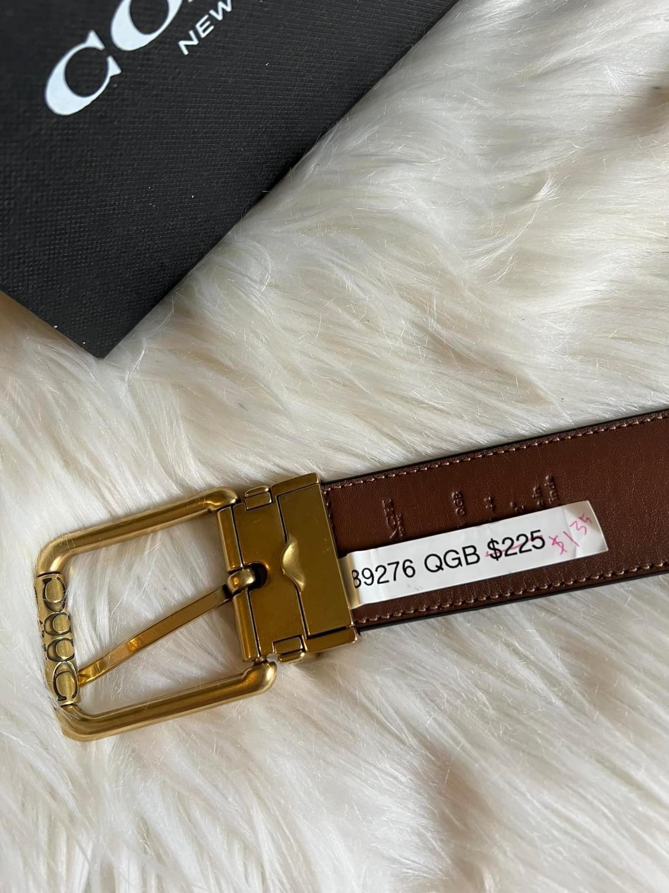 Coach Roller Buckle Cut to Size Reversible Belt