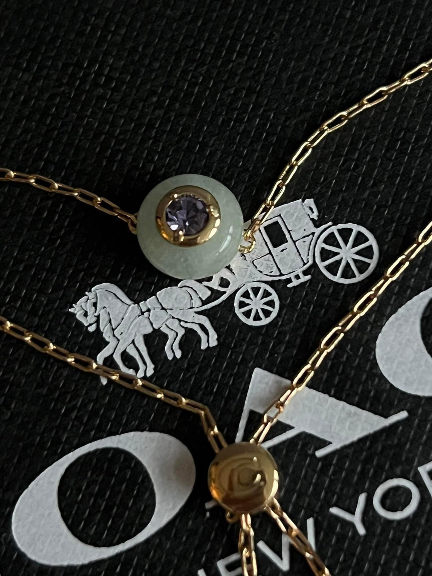 Coach Semiprecious Crystal Slider Bracelet