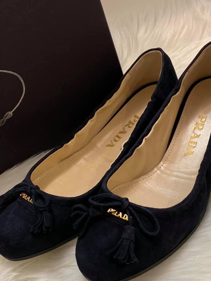 Prada Women’s Suede Ballet Flats