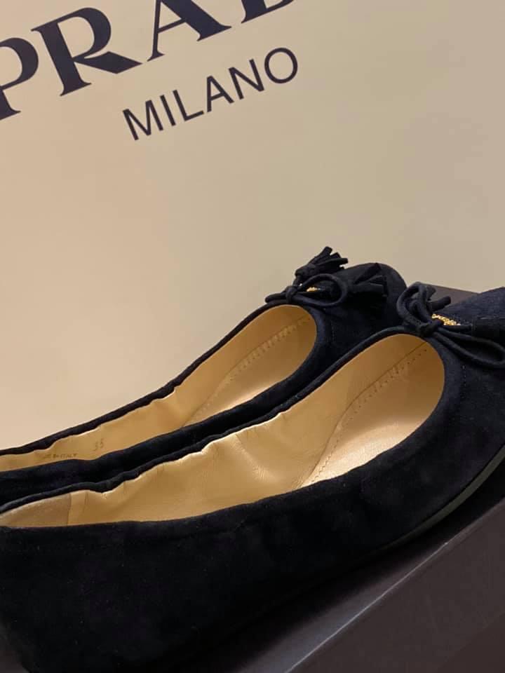 Prada Women’s Suede Ballet Flats