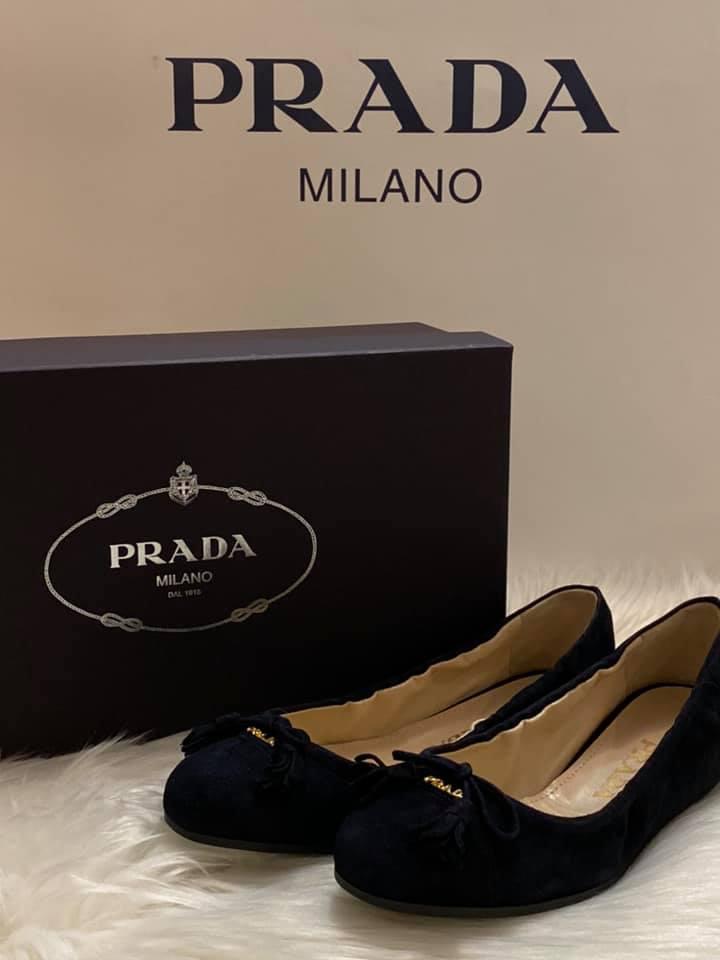 Prada Women’s Suede Ballet Flats
