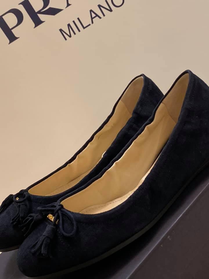 Prada Women’s Suede Ballet Flats