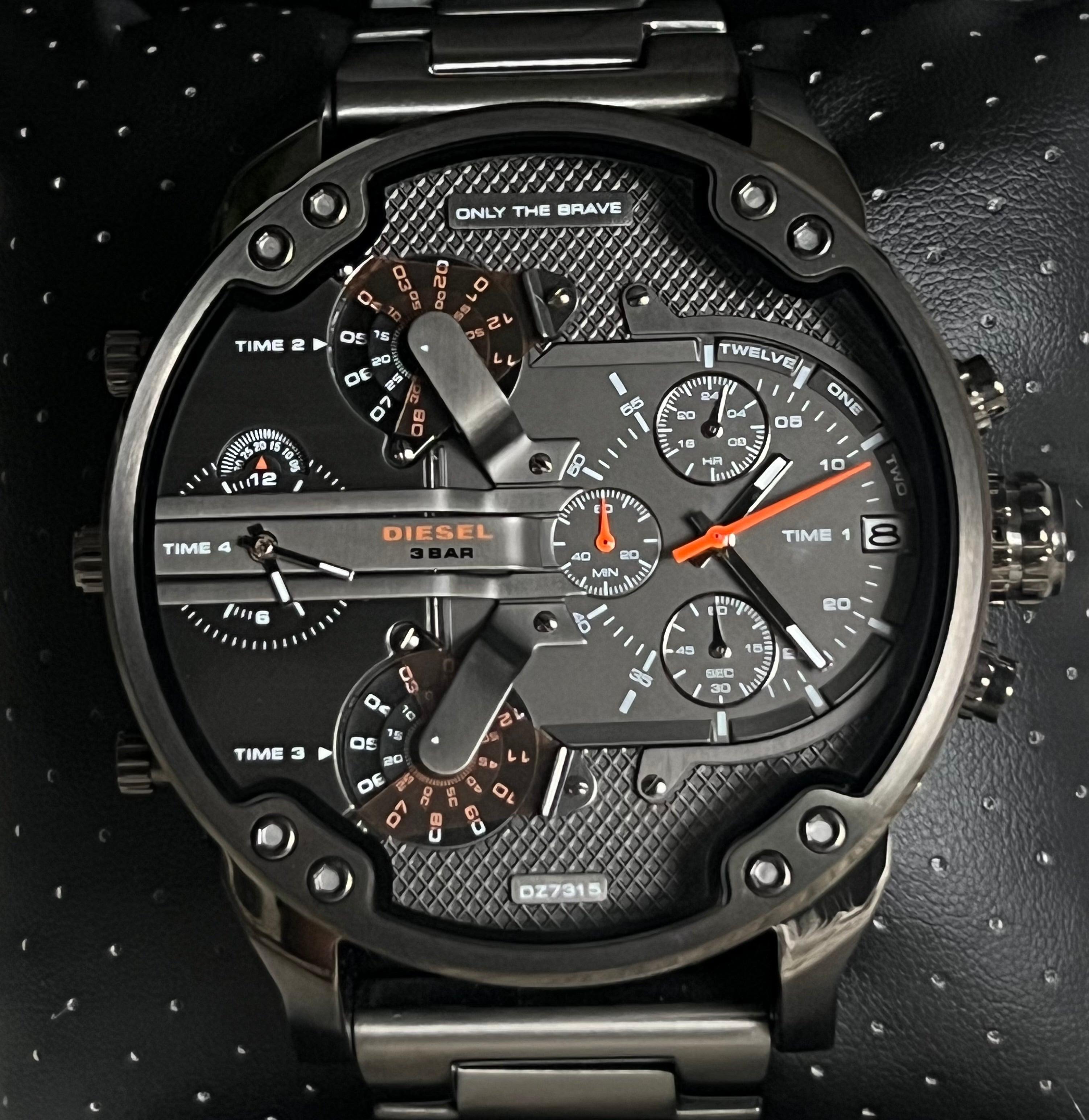 Gunmetal Diesel Dz7315 Price Diesel Men's Daddy Gunmetal Tone