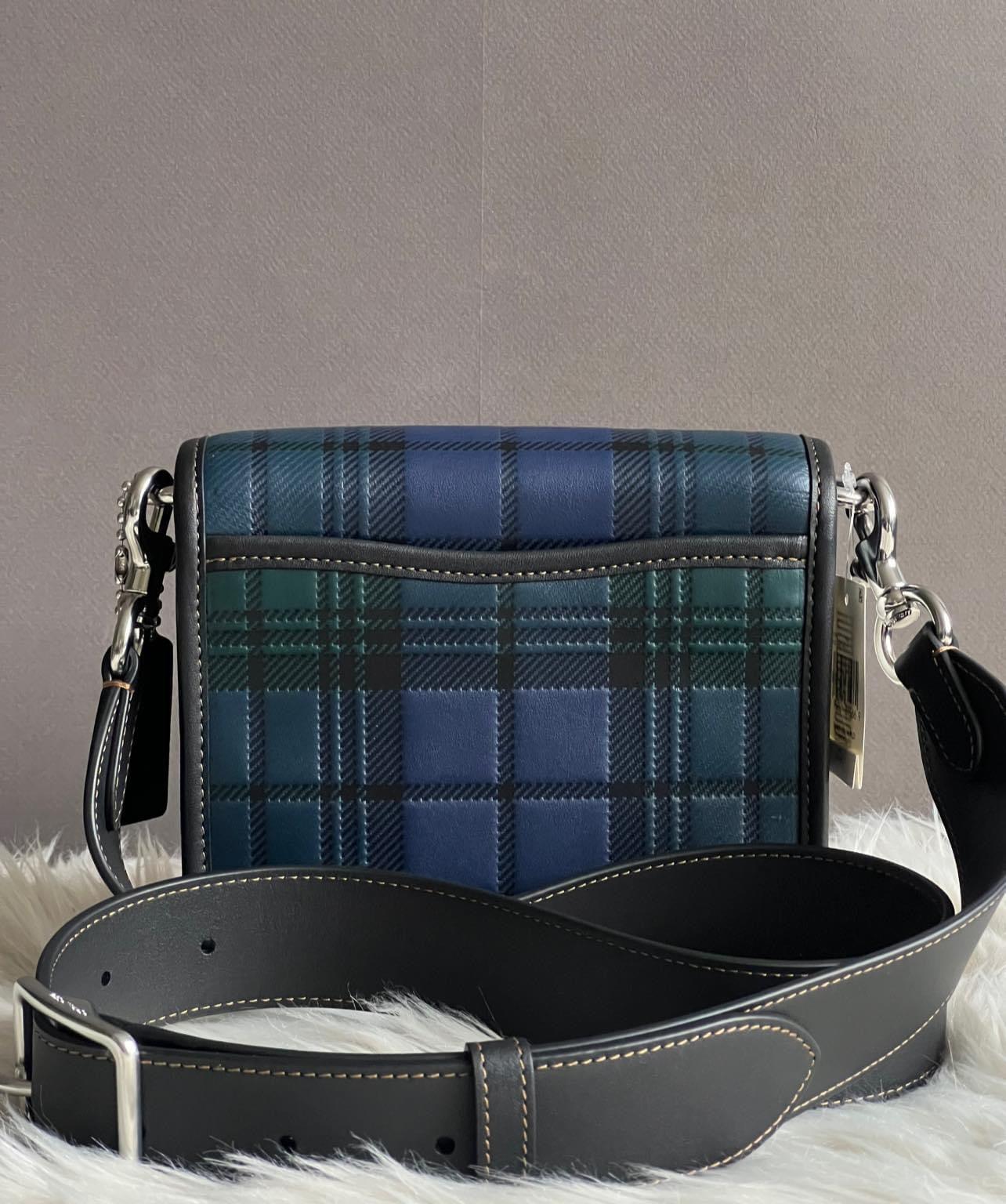 Coach Frankie Crossbody 18 with Plaid Print