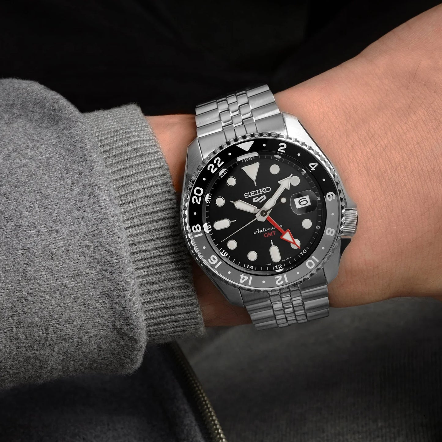 Seiko Men’s 5 Sports Automatic GMT Watch
