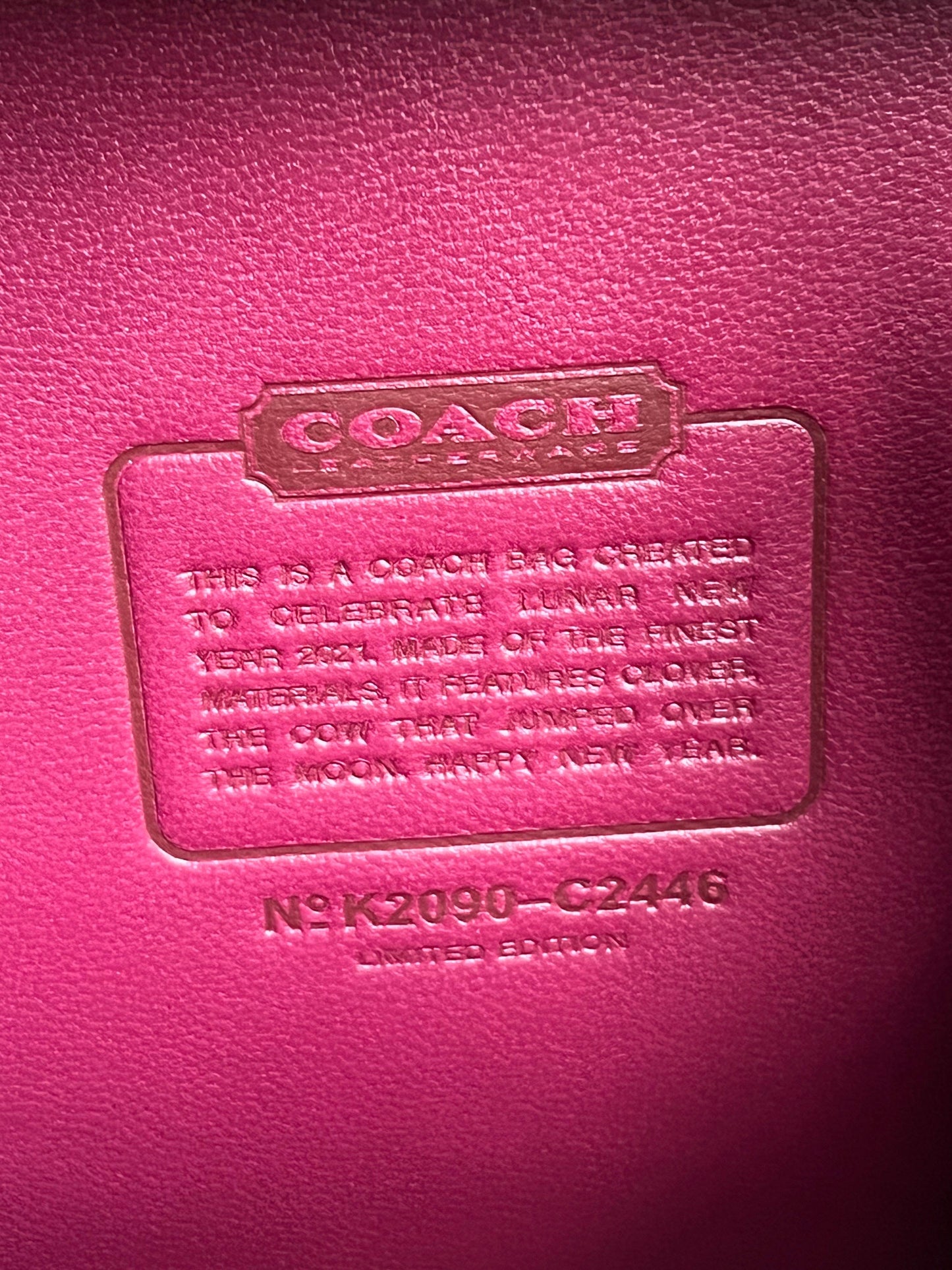 Coach Lunar New Year Square Bag in Signature Canvas