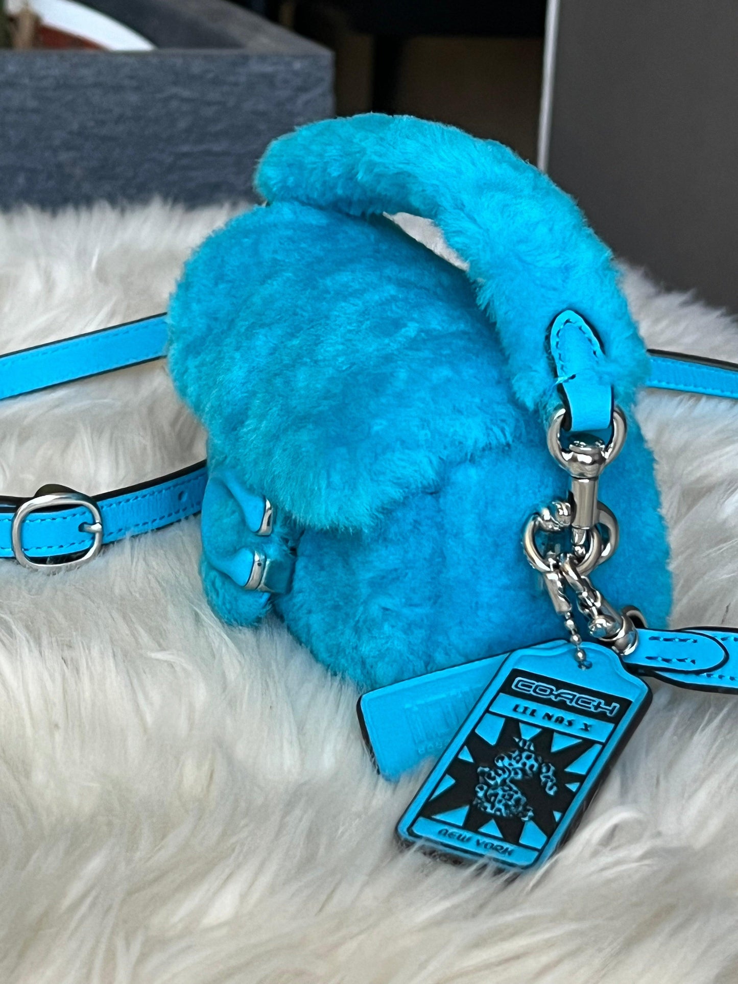 Coach The Lil Nas X Drop Tabby Shoulder Bag 12 in Shearling
