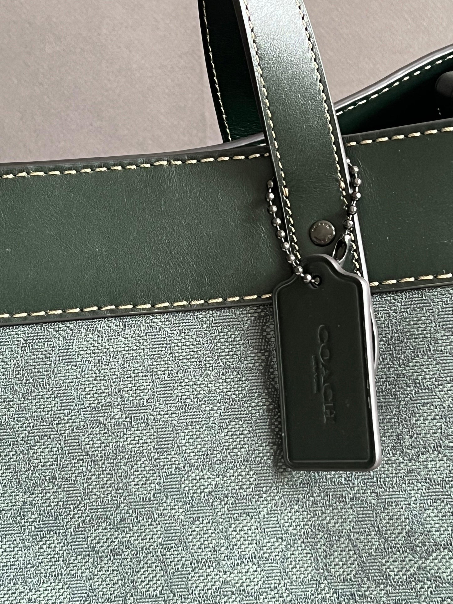 Coach Field Tote 40 in Micro Signature Jacquard