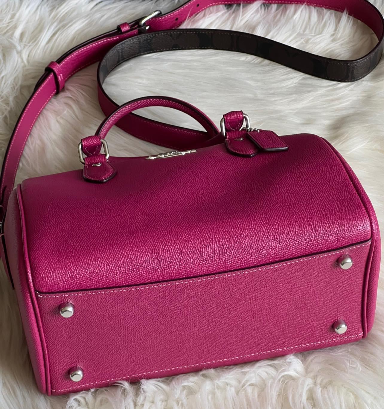 Coach Rowan Satchel with Signature Canvas Detail