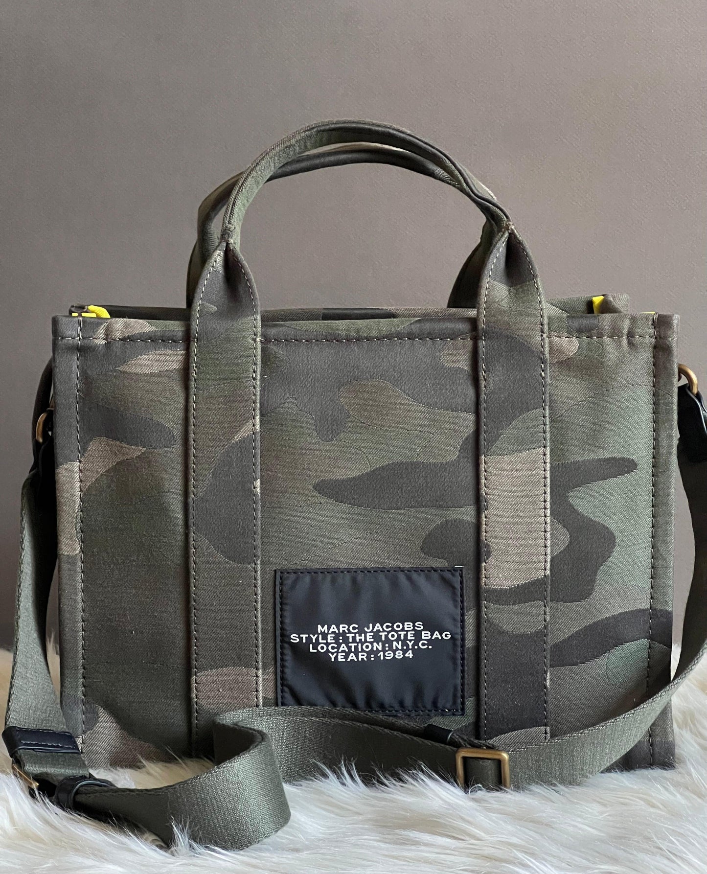 Marc Jacobs The Camo Jacquard Medium Tote Bag