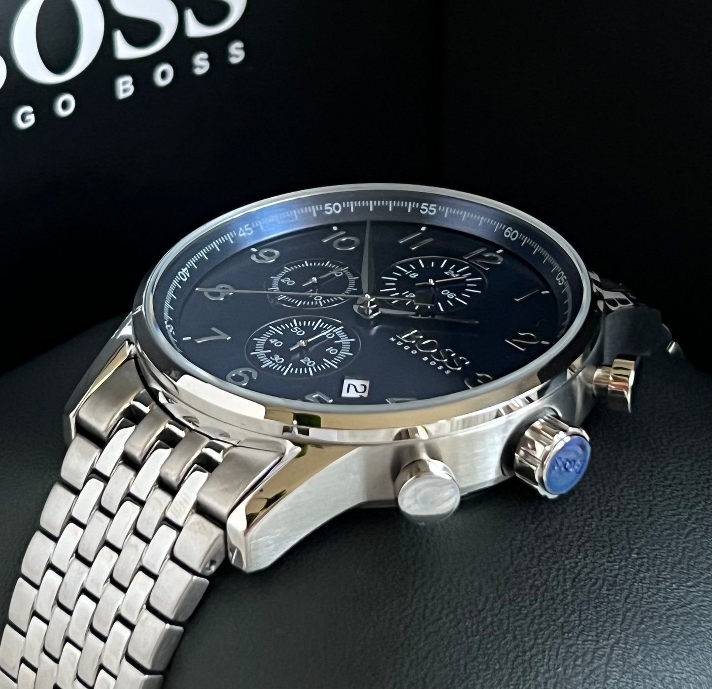 Hugo Boss Men’s Blue Navigator Chronograph Watch